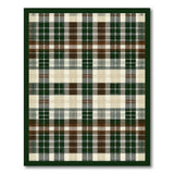 Classic Green Plaid Farmhouse Area Rug