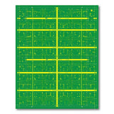 Green PCB Circuit Board Geometric Area Rug