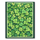 Lush Shamrock Clover Meadow Area Rug