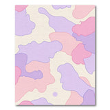 Fluid Pink Purple Abstract Area Rug