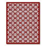Red Intricate Persian Lattice Area Rug