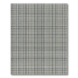 Black White Geometric Grid No. 24 Area Rug