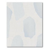 Abstract Pale Blue Watercolor Area Rug
