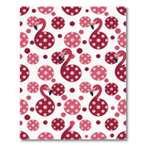 Pink Flamingo Polka Dot Area Rug