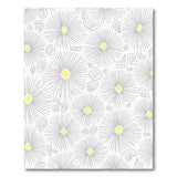 Dainty Grey Daisy Sketch Area Rug