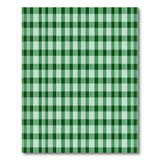 Green White Gingham Checkered Farmhouse Area Rug