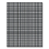 Black White Checkered Grid Black and White Area Rug