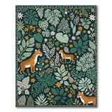 Lush Jungle Leopard Leaf Area Rug