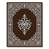 Brown and Tan Ornate Brown Traditional Persian Area Rug
