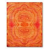 Abstract Area Orange Swirling Orange Abstract Area Rug