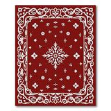 Red Traditional Persian Ornate Red Persian Floral Medallion Rug