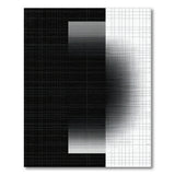 Modern Black White Halftone Gradient Rug