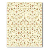 Beige and Neutral Beige Floral Vintage Area Rug