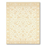 Ivory Gold Floral Oriental Area Rug