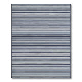 Navy Blue and Grey Striped Area Rug