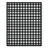 Bold Rustic Farmhouse Bold Black White Buffalo Check Area Rug