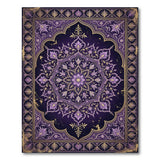 Purple Purple Ornate Persian Mandala Rug
