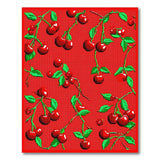 Red Cherry Pattern Area Rug
