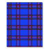 Bold Blue Tartan Plaid Area Rug