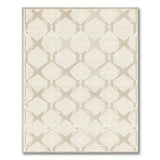 Geometric Modern Beige Trellis Lattice Geometric Area Rug