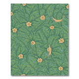 ODIKA Botanical Fern Vintage Washable Rug - Non-Slip Low Pile Area Rug