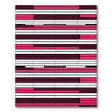Bold Pink Geometric Stripe Area Rug