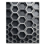 Modern Hexagon Grey Area Rug