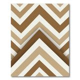 Beige Zigzag Layered Geometric Area Rug