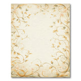Ornate Floral Vine Border Rug