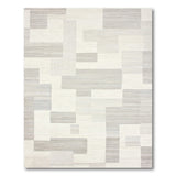 Modern Grey Geometric Block No. 5 Area Rug