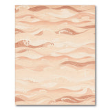 Beige Coastal Wave Anchor Area Rug