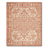 Terracotta Geometric Southwestern Southwestern Area Rug