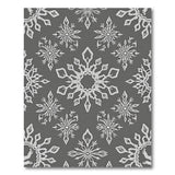 Elegant Grey Snowflake Area Rug