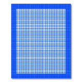 Classic Blue Gingham Check Area Rug