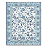 Timeless Blue White Chinoiserie Floral Rug