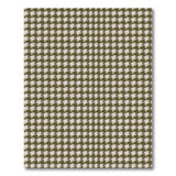 Olive Green Houndstooth Area Rug