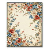 Vintage Floral Garland Area Rug