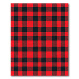 Red Red Black Buffalo Plaid Rustic Area Rug