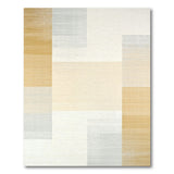 Geometric Modern Beige and Neutral Beige Neutral Geometric Block Area Rug