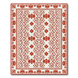 Intricate Red Traditional Persian Area Rug