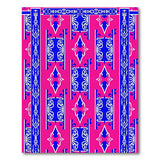 Vibrant Pink Blue Heritage Tribal Area Rug