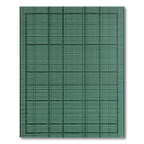 Green Emerald Green Geometric Grid Area Rug