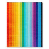 Geometric Modern Vibrant Rainbow Vertical Stripe Area Rug