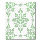 Mint Green Ornate Floral Damask Rug
