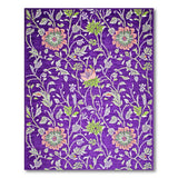Floral Vintage Purple Floral Vine Area Rug