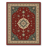 Traditional Persian Red Persian Medallion Floral Area Rug
