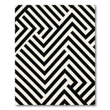Maze Black and White Black White Geometric Maze Area Rug