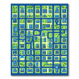 Cartoon City Street Map Area Rug