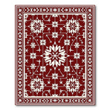 Traditional Persian Red Red Traditional Persian Floral Area Rug