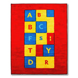 Vibrant ABC Letters Kids Area Rug